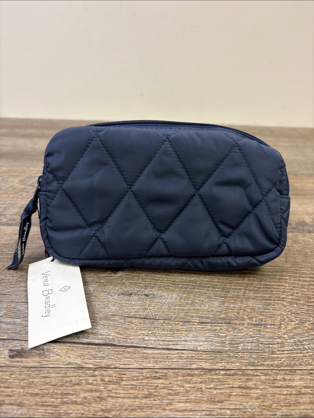 Vera Bradley Essential Mini Belt Bag Scroll Navy NWT Quilted Waist Pack